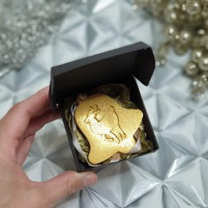 Гипсовое аромасаше AROMA BOX Колокольчик золотой с блёстками