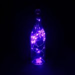 НИТЬ, 2 м. &quot;Роса&quot; &quot;Бутылочная пробка&quot; LED-20-4.5V, (LR44 3 шт в комплекте), ФИОЛЕТОВЫЙ