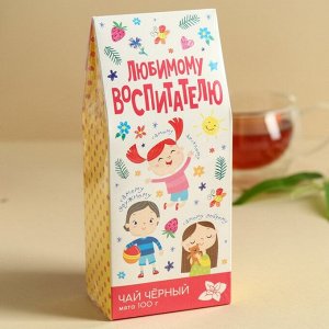 Чай чёрный «выпускной детский сад: Любимому воспитателю»: с ароматом мяты, 100 г.