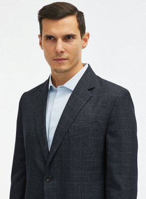 Пиджак прямой в клетку