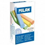 Набор цветного мела Milan, 10цв, круглый