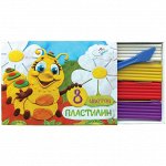 Пластилин ArtSpace 08 цветов, 120гр, со стеком