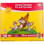 Пластилин Гамма &quot;Юный художник&quot;, 10 цветов, со стеком, картон