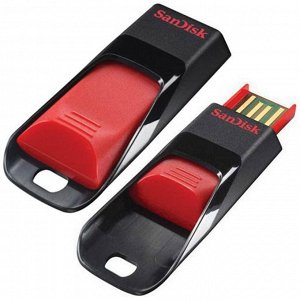 Память SanDisk "Cruzer Edge" 16GB, USB 2.0 Flash Drive, красный, черный