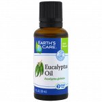 Earths Care, Масло эвкалипта, 1 унция (30 мл)