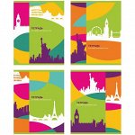 Тетрадь-словарик 48л. А5 для записи иностранных слов &quot;Neon Colors&quot;, выборочный уф-лак