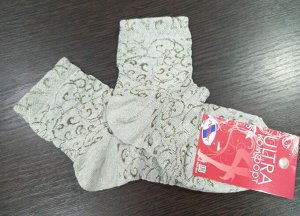 Ростекс Носки женские хлопок+лен цвет Олива