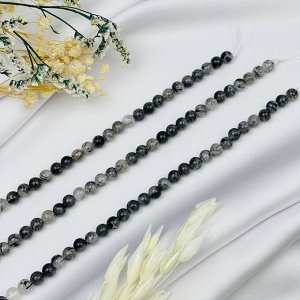 Бусины для украшений из Кварца с включением Турмалина