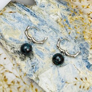 Серьги из Хризоколлы