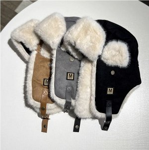 Шапка ушанка унисекс зимняя с ушками