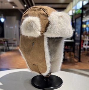 Шапка ушанка унисекс зимняя с ушками