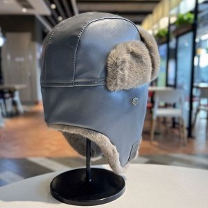 Шапка ушанка унисекс зимняя с ушками