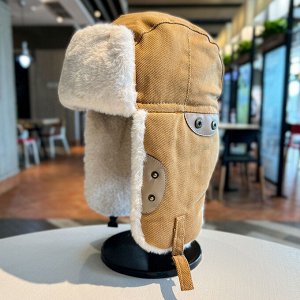 Шапка ушанка унисекс зимняя с ушками