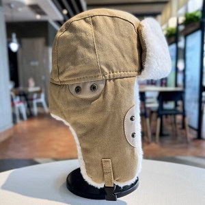 Шапка ушанка унисекс зимняя с ушками