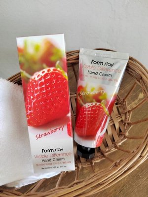 FarmStay Крем д/рук Клубника Visible Difference Strawberry 100 мл