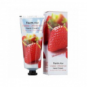 FarmStay Крем д/рук Клубника Visible Difference Strawberry 100 мл