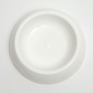 Миска для кошек и собак, белая, 14,5 х 3 см, 0,2 л