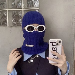 Шапка балаклава трансформер зимняя вязаная