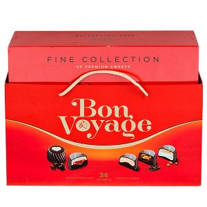 конфеты Bon Voyage PREMIUM сумка красная 370 г