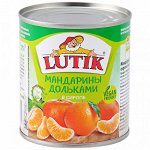 Мандарины дольками в сиропе Lutik 314мл ж/б ключ