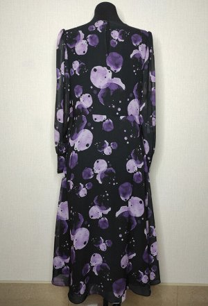 Платье Bazalini 4111 черно-фиолетовый