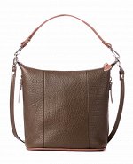 Сумка ЛАДА OLIVE кожа пальмира оливк/коричневый
