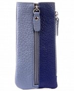 Ключник ГРЕТА JEANS кожа пальмира синий/голубой