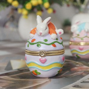 Китай (галантерея) Пасхальное украшение Шкатулка &quot;Кролик на яйце&quot;