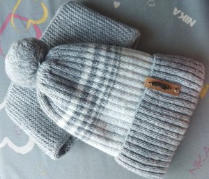Комплект. Шапка зимняя и снуд для мальчика