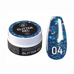 Гель-лак для ногтей жидкая слюда "GLITTER GEL" 7 мл Giorgio Capachini №04