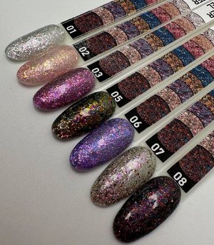 Гель-лак для ногтей &quot;GLITTER GEL&quot; 7 мл Giorgio Capachini