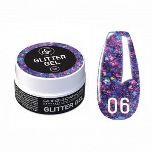 Гель-лак для ногтей жидкая слюда "GLITTER GEL" 7 мл Giorgio Capachini №06
