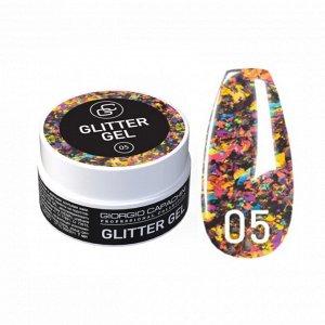 Гель-лак для ногтей жидкая слюда "GLITTER GEL" 7 мл Giorgio Capachini №05