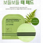 КR/ THE FACESHOP Soft Facial Exfoliating pad Спонж-пилинг