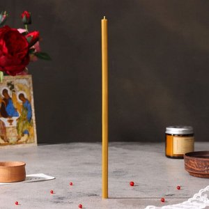 СИМА-ЛЕНД Церковная свеча из воска №20, темный натуральный, 1кг