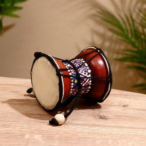 Музыкальный инструмент "Барабан Дамару" 9х9х9 см