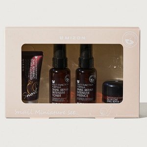 Набор миниатюр с муцином улитки Mizon Snail Miniature Set, (30мл, 50мл, 50мл, 15г)