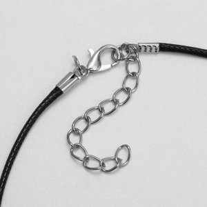 Кулон на шнурке «Кот в очках» пуля, цвет чернёное золото на чёрном шнурке, 47 см