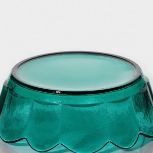 Салатник стеклянный фигурный «Цветочный», 900 мл, 19,5x6,5 см