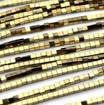 Бусины Гематит золото Россия Куб 6 мм
