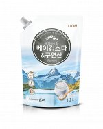 LION Средство для мытья посуды Chamgreen с содой и лимонной кислотой, мягкая уп, 1200 гр