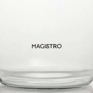 Чайник стеклянный заварочный Magistro «Шейди», 500 мл, с металлическим ситом, пластиковая колба