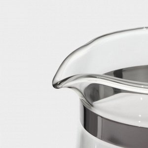 Чайник стеклянный заварочный Magistro «Мехико», 500 мл, с металлическим ситом, пластиковая колба