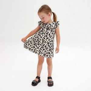 Платье детское с рюшей KAFTAN "Trendy" размер 32 (110-116)