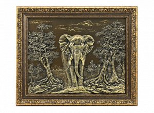 Барельеф-Картина "Слон" 420*340мм.