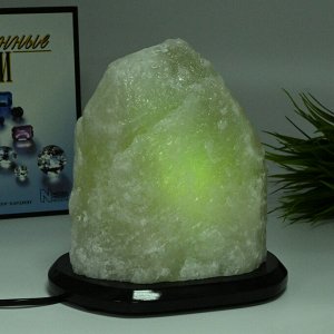 Солевая лампа "Скала" 160*160*220мм 4-5кг, свечение зеленое
