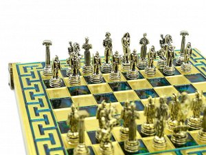 Шахматы сувенирные с металлическими фигурами "Войны" 205*205мм