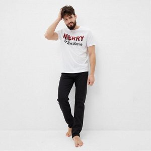 Футболка мужская KAFTAN "Merry Christmas", белый