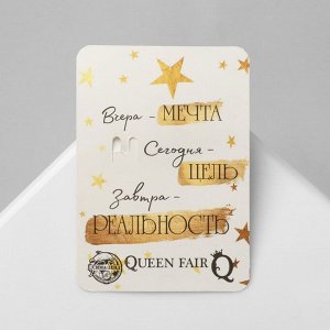 Брошь «Цветы игольчатые», бело-розовая в золоте