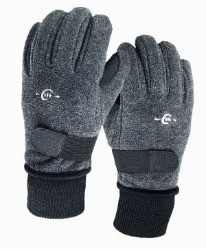 Перчатки мужские лыжные водонепроницаемые из ветрозащитной ткани цвет: СЕРЫЙ